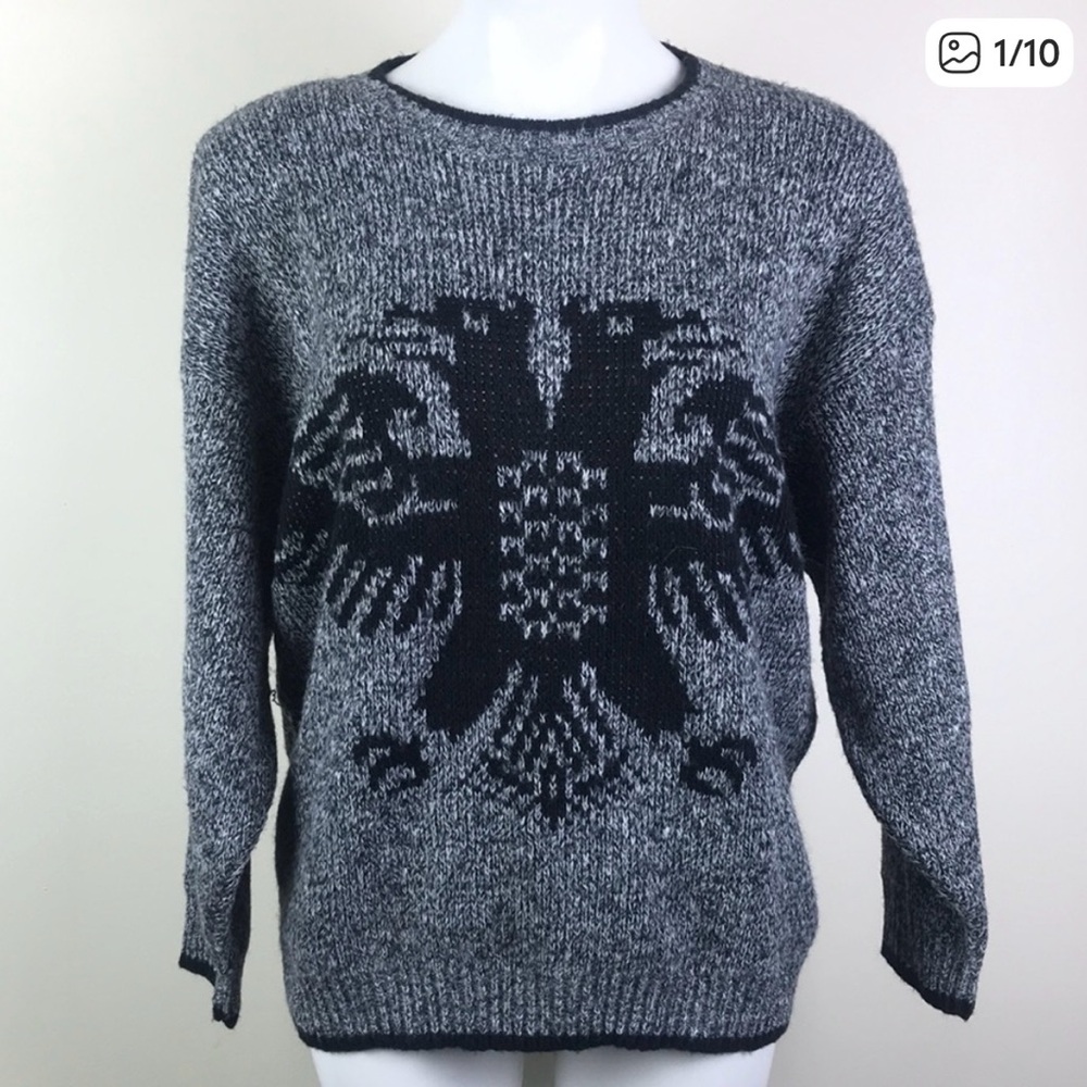 Lauren Knitwear Vintage Sweater Double Headed Eagle